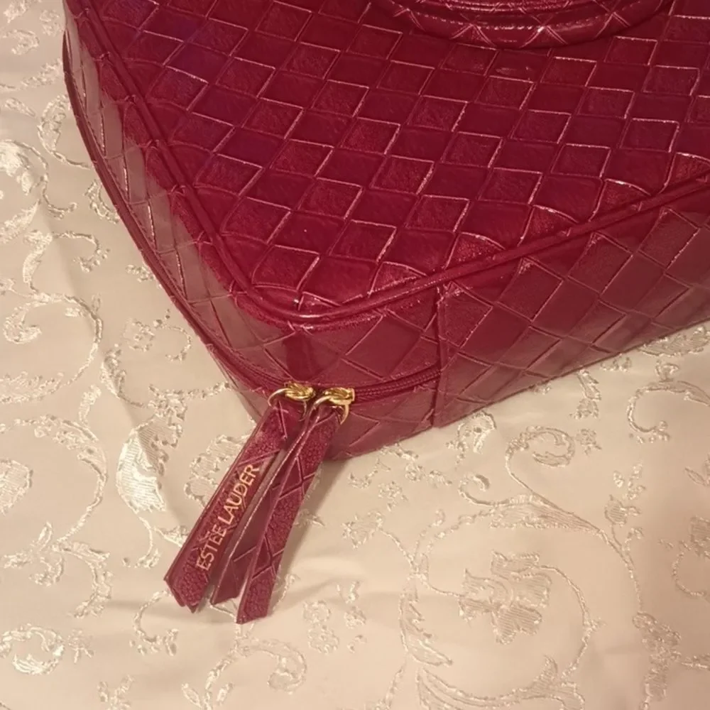 Estee Lauder Red Cosmetics Bag